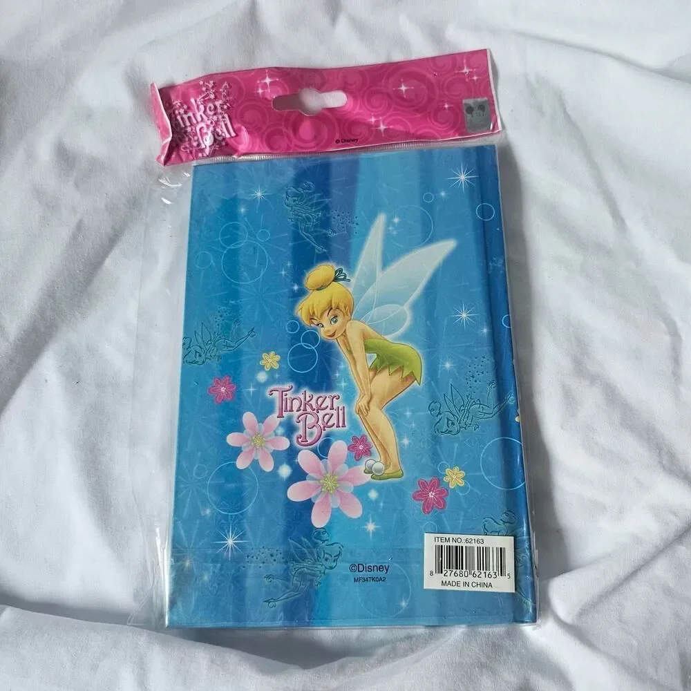Vintage y2k 2000s deadstock tinkerbell friends notebook
